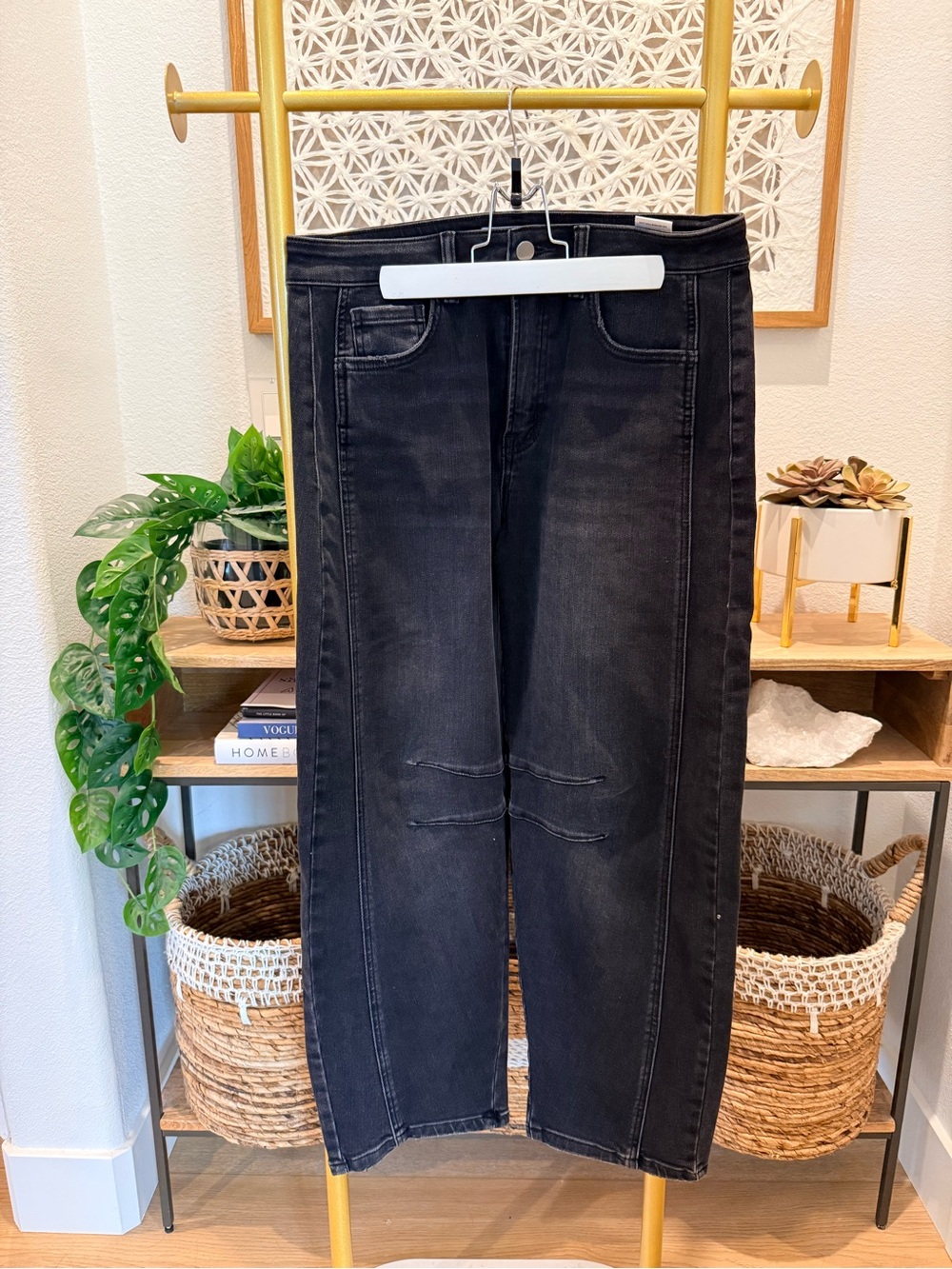 VICI Wild Honey Stretch High Rise Barrel Jeans